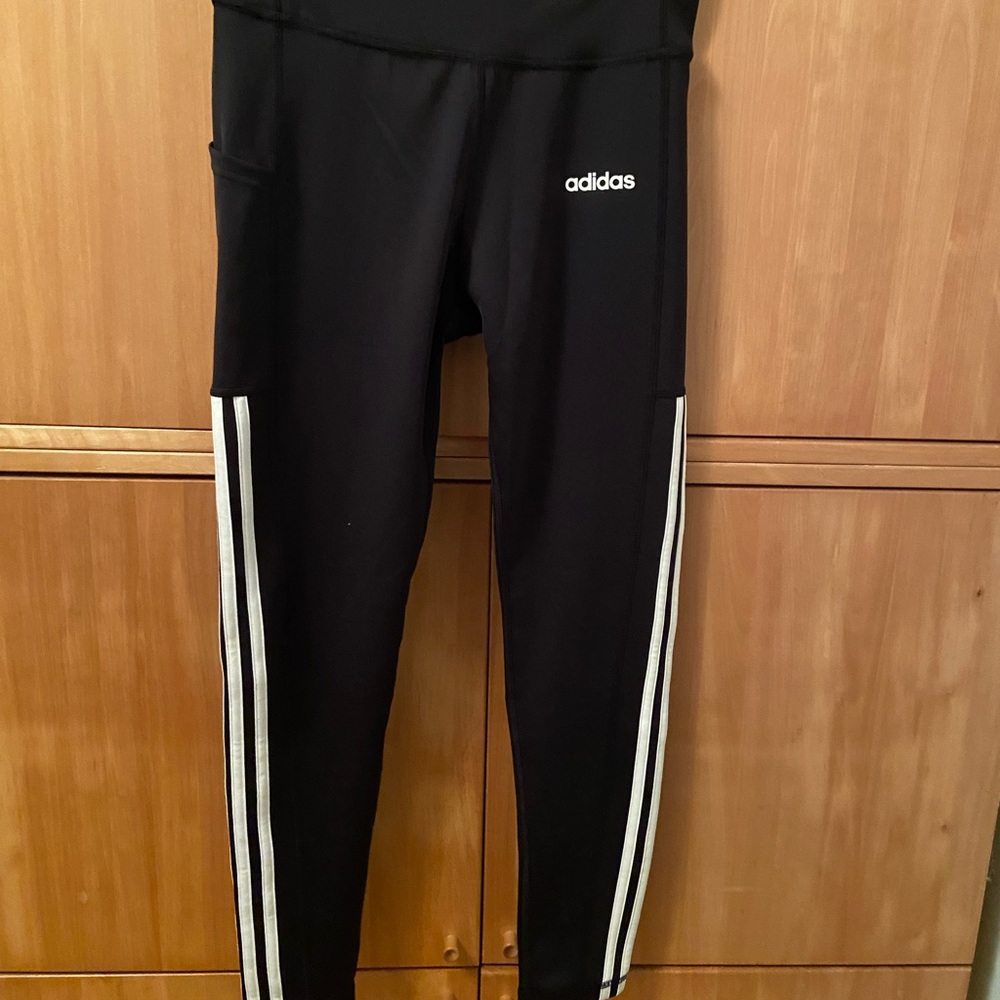 Adidas black and white leggings NWT